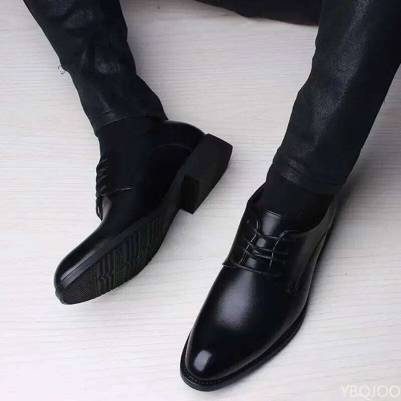 2025 new Fashionable versatile Men Heightening Spring British Business flats Casual comfortable Shoes