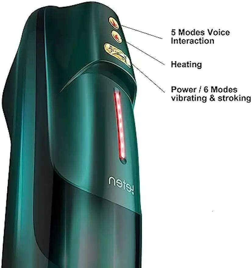 Automatic Piston Blowjob Machine Women Moaning Heating Vibrating Stroking Modes Multifunctional Adult Men Masturbator Sex Toys W260305