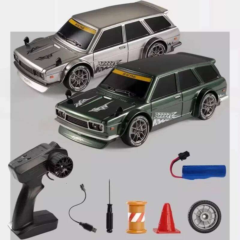 1/24 Simulation RC Drift Racing Car 4WD High Speed with Light 2.4G Radio Controlled Vehicle Model Race Competition Toy for Boys C260305
