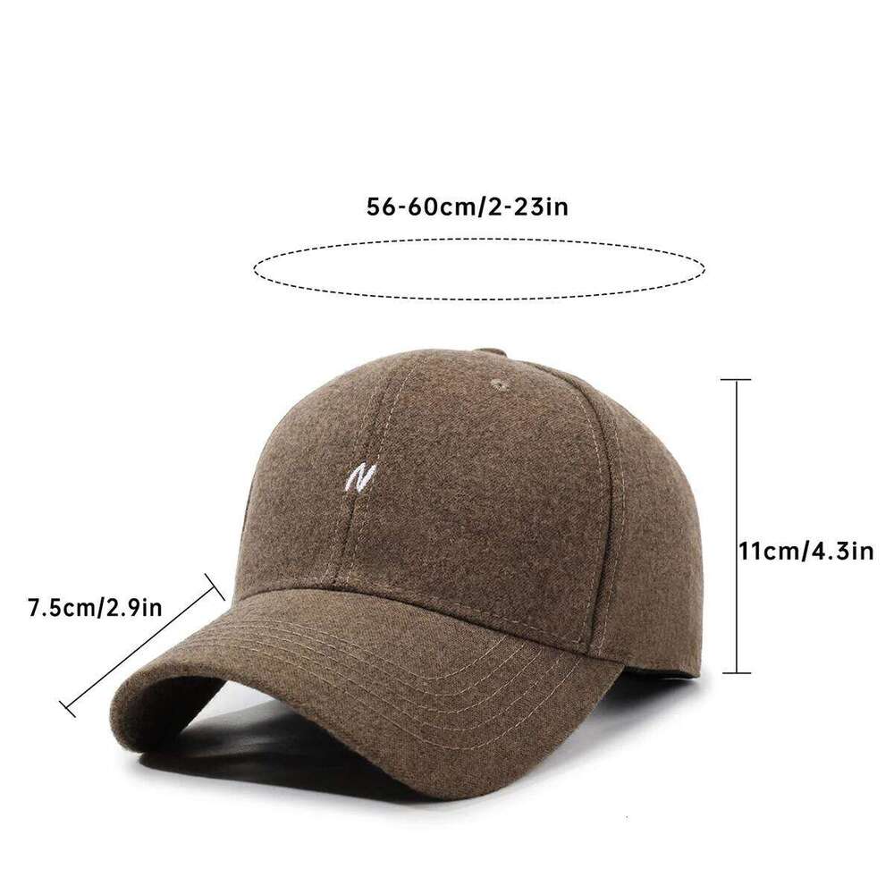Japanese 2025 New American Baseball Women, Soft Top Letter N Peaked Cap for Men, Face-Slimming Sun Protection Hat, Autumn and Winter Style Y260304