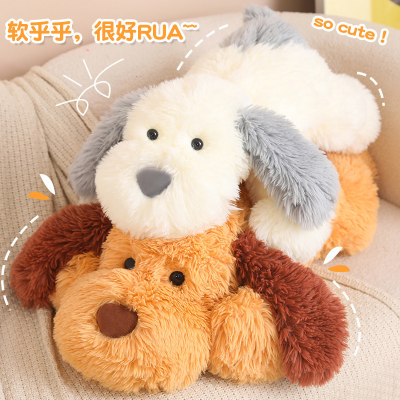HighQuality Tummy Dog Anime Plush Toy Cute Stuffed Animal in 3 Sizes 70 80 105cm Ideal for Christmas Thanksgiving Gifts 241204