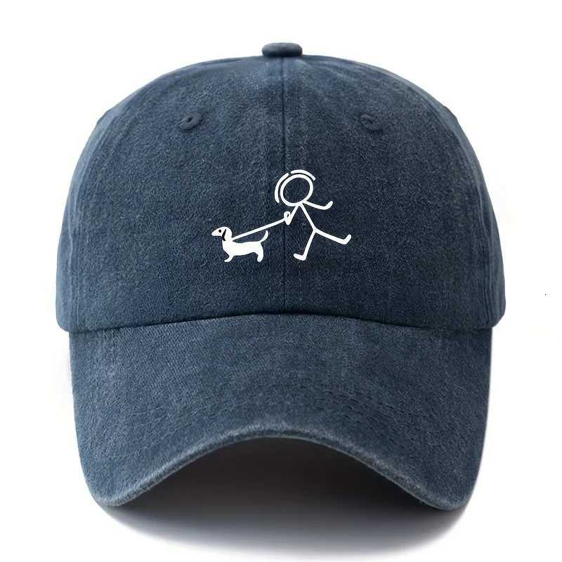 Dog fashion printed baseball cap gift for dog lovers simple and stylish design outdoor travel equipment S260306