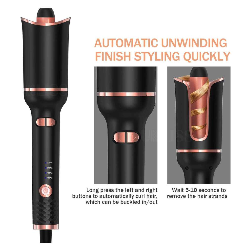Automatic Curling Iron Rotating Professional Styling Tools for Curls Ceramic Curly Magic Hair Curler Beach Waves 26Y0306