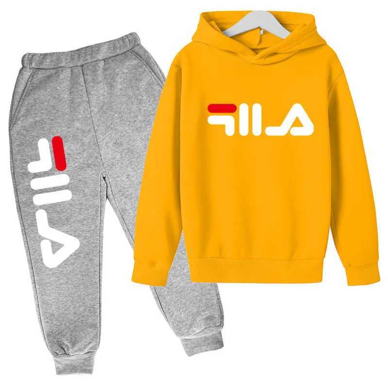 Kids Autumn Spring brand Tracksuits Boys Girls Cute Casual 2pcs HoodiePants Clothes SuitsT260306