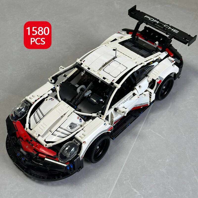 1580Pcs Technic 1:10 Scale MOC 911RSR Classic Super Racing Car Building Blocks Assembly for Boys Home Decoration Birthday Gifts Z260306