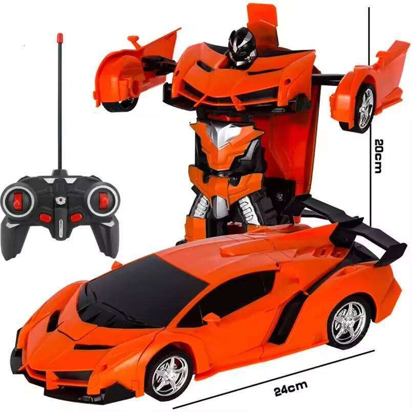 2 in 1 Electric RC Transformation Children Boys Toys Outdoor Remote Control Sports Deformation Car Robots Model Toy C260305