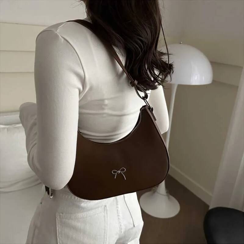 Bestseller Bowknot Armpit Korean Underarm Luxury PU Leather Y K Handbag Girls Shoulder Bag Clutch Purse Bolsa Feminina ddmybear