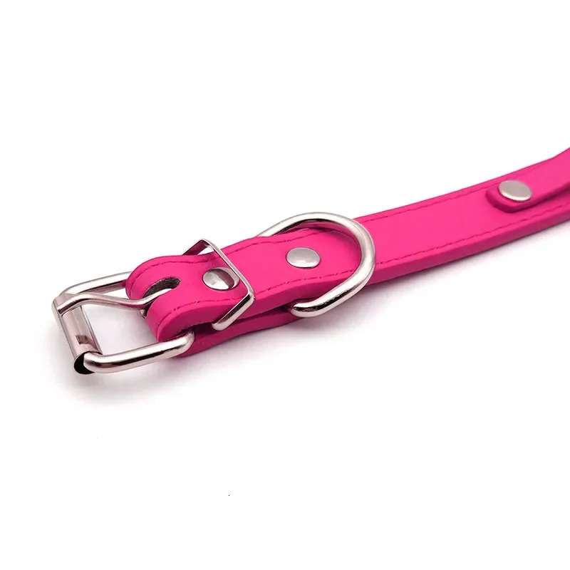 Sexy Rosy Leather Customized Name Letters Collar Choker Necklace DIY Personalized Cosplay Buckle Belt Chocker Jewelry Gift 260302