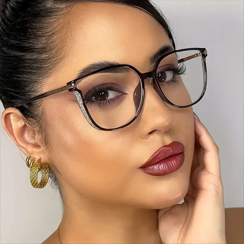 New Anti-Blue Light Reading Glasses Women Fashion Large Frame Comfortable Lightweight Eyewear Liuyuemoshang