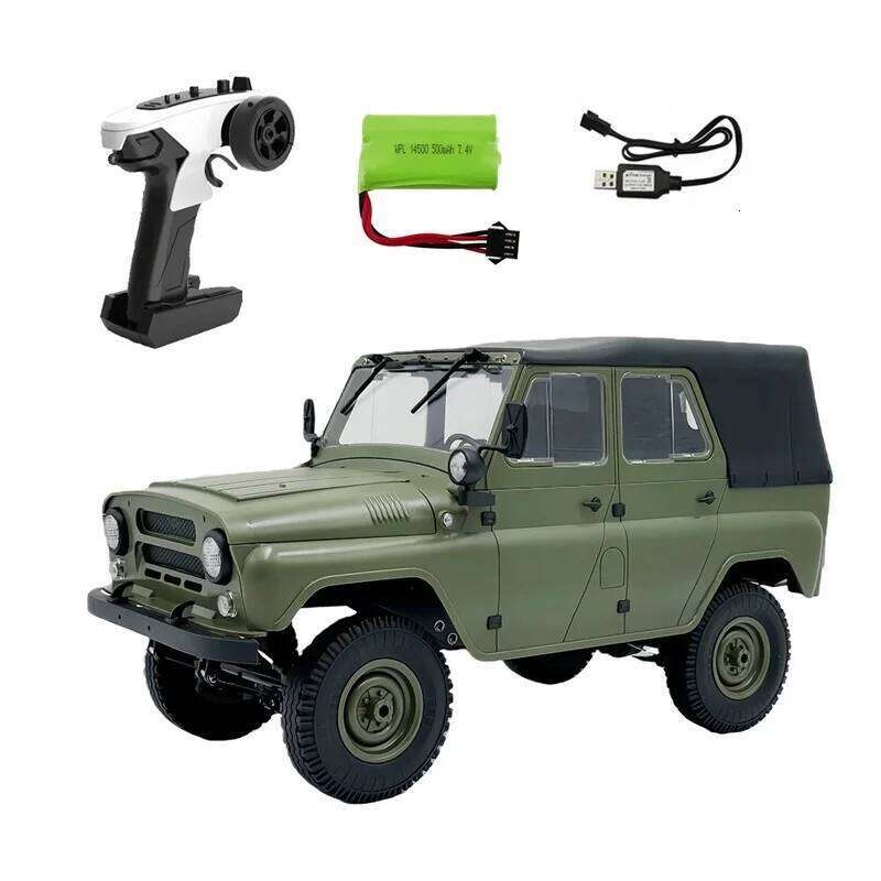 New Wpl C94 1:12 Watts Uaz-469 Jeep Off-Road Vehicle Simulation Model Children Remote Control Toy Car Gifts C260305