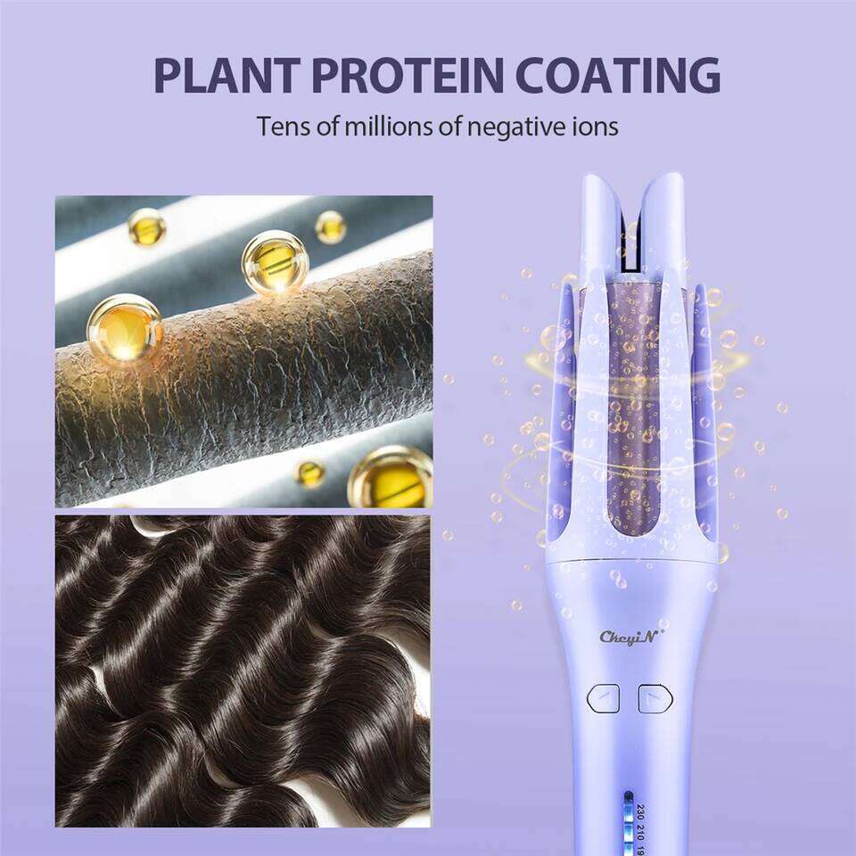 CkeyiN Automatic Curler 32MM Auto Rotating Ceramic Roller Professional Iron Curling Wand Hair Waver 26Y0306