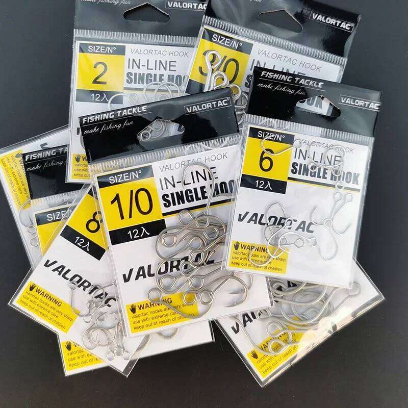 inline Big Eye single replace the treble hook 12pcs/pack FishHooks For Live Bait Single Fishing Hooks S260305