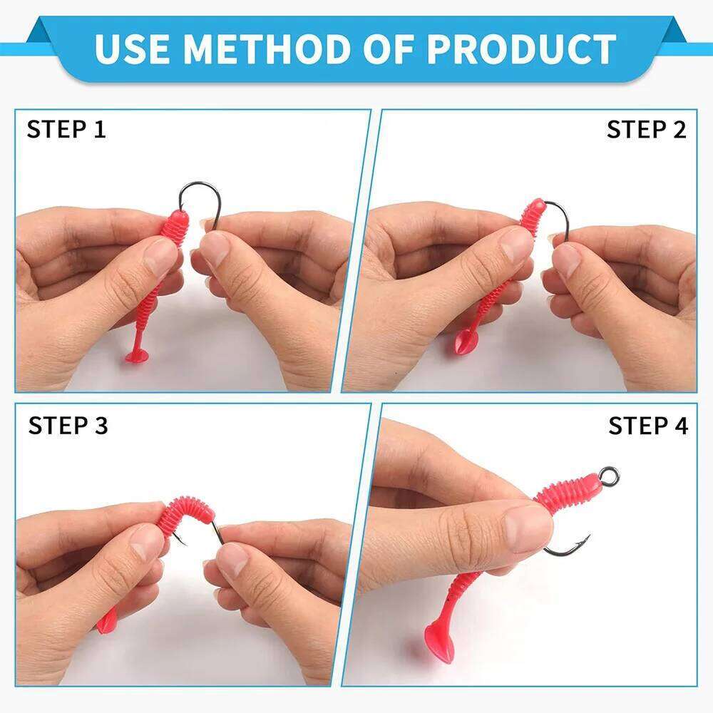 70Pcs Fishing Inline Replacement Hard Lures Circle Large Eye Single Bait Hooks for Bass Trout Lure S260305