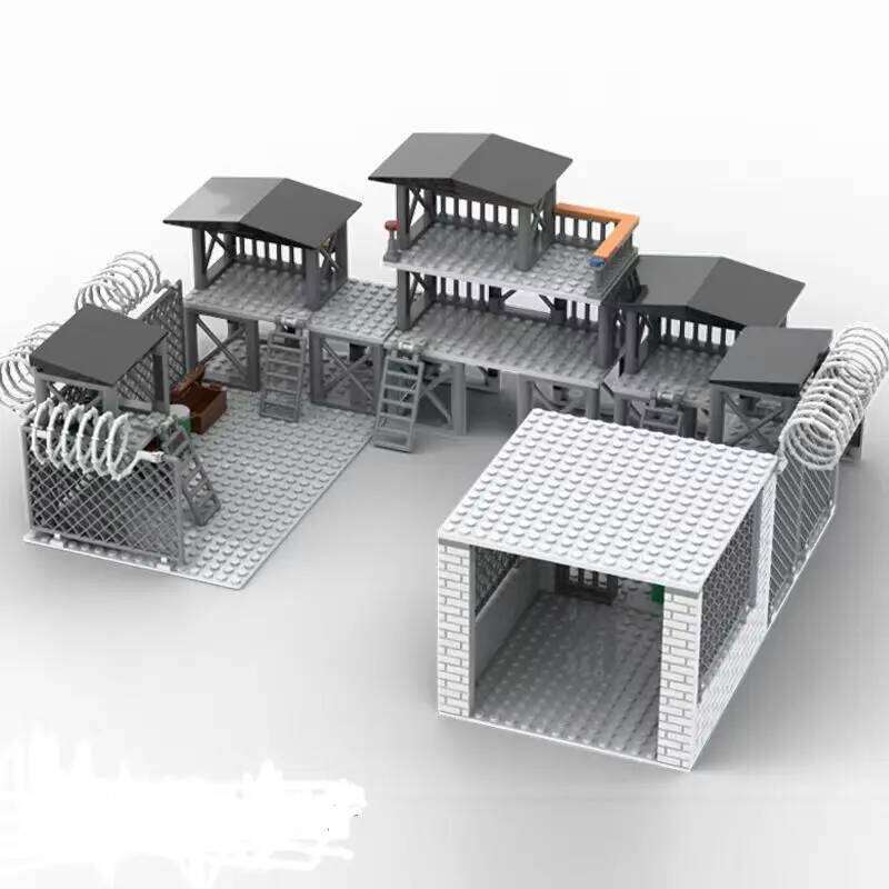 Upgrade Military Base Building Block Sets DIY WW2 Army War scene model Blocks Boys Toys Z260306