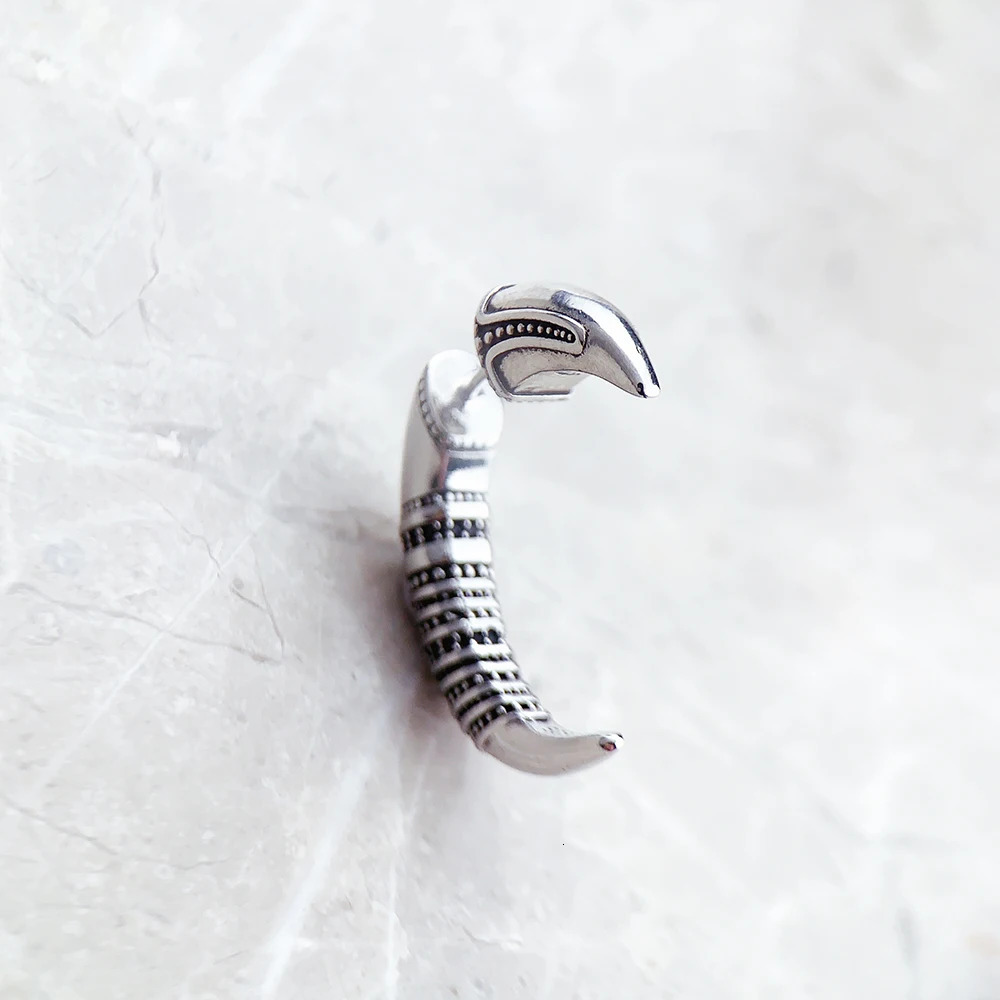 Earring Claw Vintage 925 Sterling Silver Gift For Women High Quality Fine Jewelry 260303