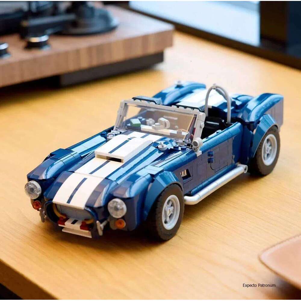 1241PCS Creative Shelby Cobra 427 S/C Sport Racing Car Building Blocks Assemble Bricks Vehicle Toy Gift For Children Kids Z260305