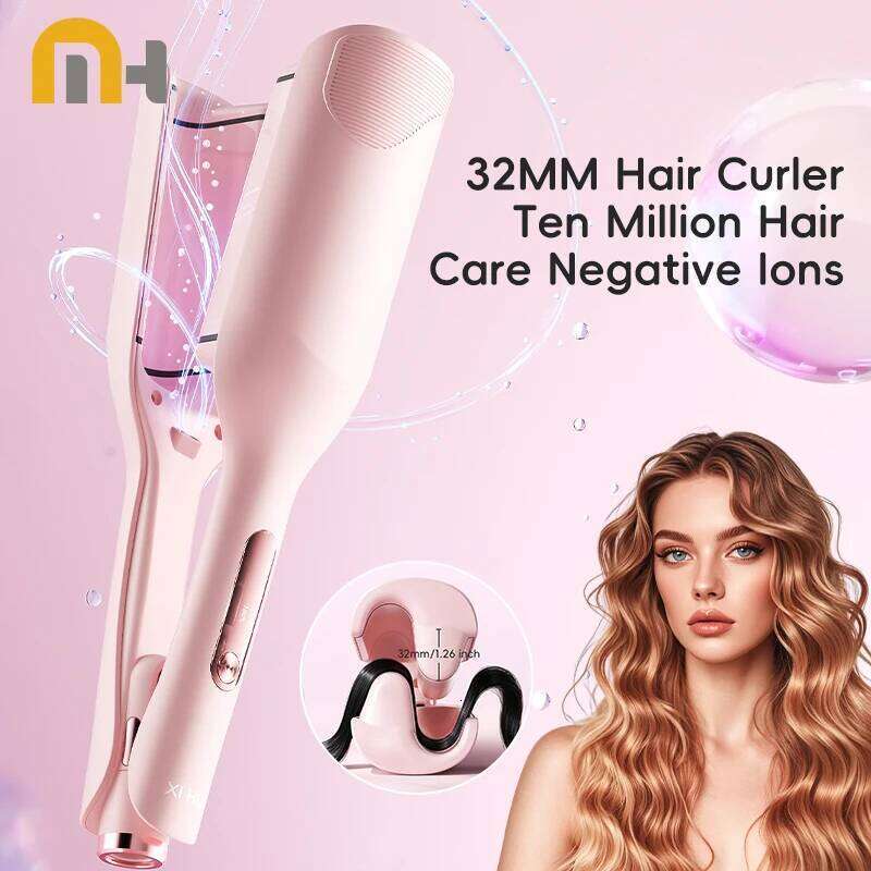 Wand Ceramic Ionic Styling Tool for Wavy Hair Care Salon Quality 32mm Curling Iron Large Wave 26Y0306