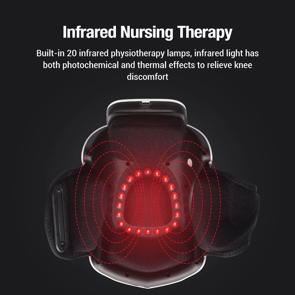 Smart Compress Knee Relaxing Massager Knee Cap Treasure Laser Infrared Elbow Shoulder Massager Relive Joint Pain Stiffness 260304
