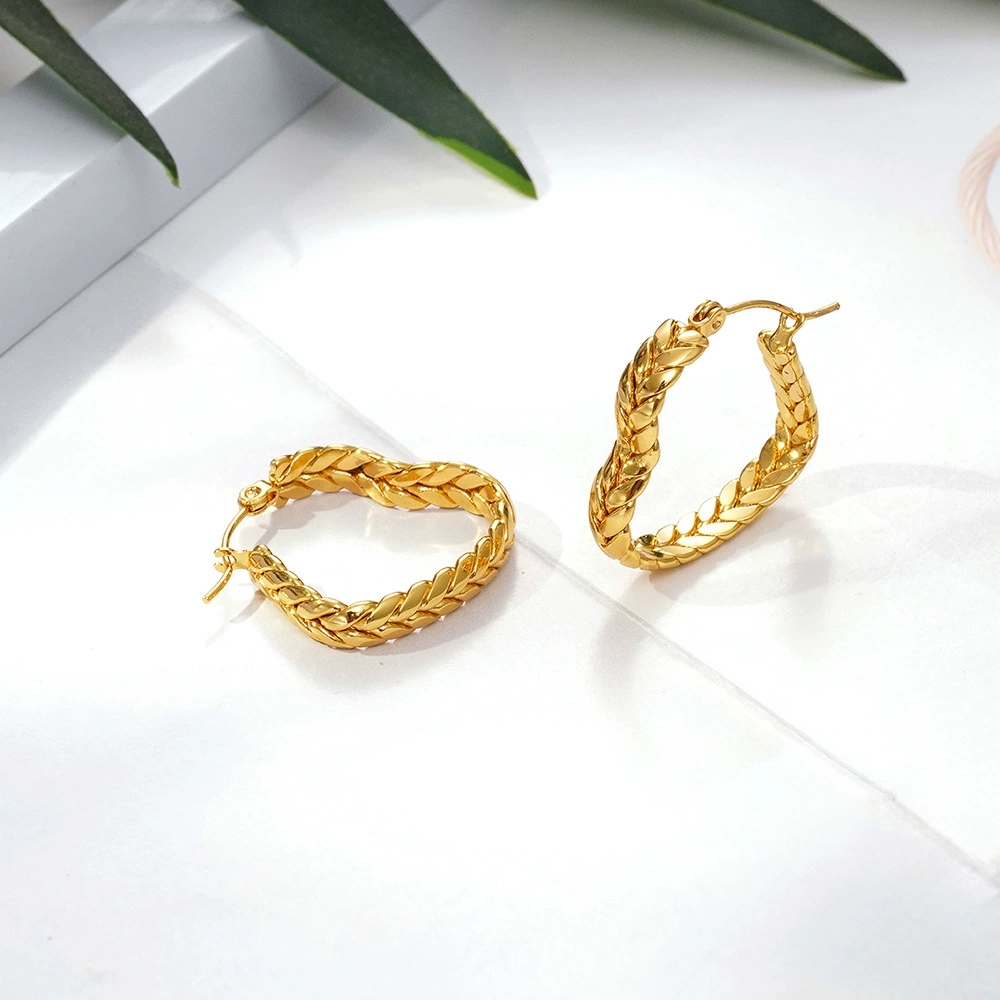 Trendsetting Ladies' Jewelry: Premium European-Inspired Wheat Shaped Earring Set