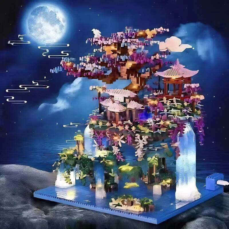 1460 Pieces, Fairy Pavilion Toys, Creative Handmade Building Block Toys Construction, Abs Materials, Suitable For Z260305