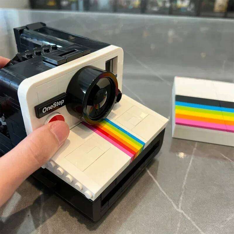 516PCS Creative Retro Camera One Step SX-70 Building Blocks Assemble Bricks Toy Birthday Gift For Children Adult Z260305