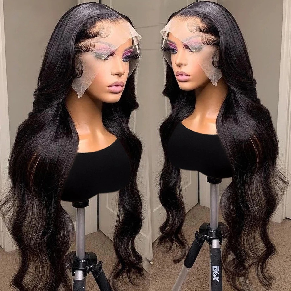 HD Transparent 13x6 Body Wave Lace Front Human Hair Wigs Brazilian 30 Inch Wear Go Glueless Wig 13x4 Lace Frontal Wigs for Women