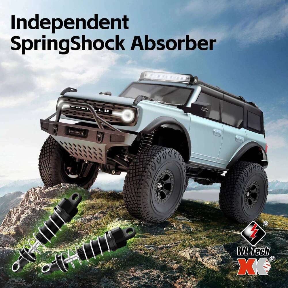 WLtoys 184023 2.4G RC With LED Light 4WD 1/18 Remote Control Car RTR Professional Off-road Climbing Vehicle Toy For Kid Gift C260305