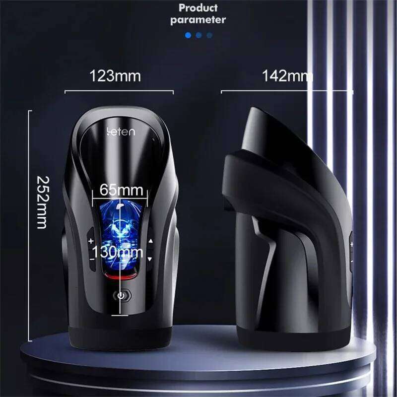Piston Orgasm High Speed Telescopic Male Masturbation Cup Intelligent Moan Soft Channel Sex Toys for Men Adults Realistic Vagina W260305
