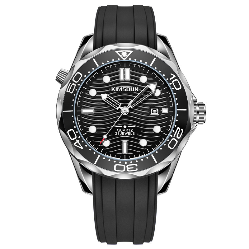 Luxury Designer Business Dress Men Watch Simple Dial Leather Band Waterproof Luminous Date Quartz Wristwatch for Male Formal Occasions