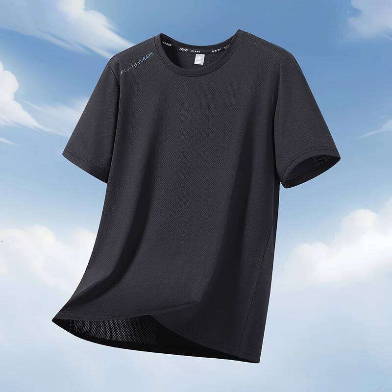 180kg 12xl 11xl 10xl 9xl T-Shirts Men Extra Large Size Quick Dry Round Neck Short Sleeve Oversized Tops Tee Big Loose Clothing 26H0306
