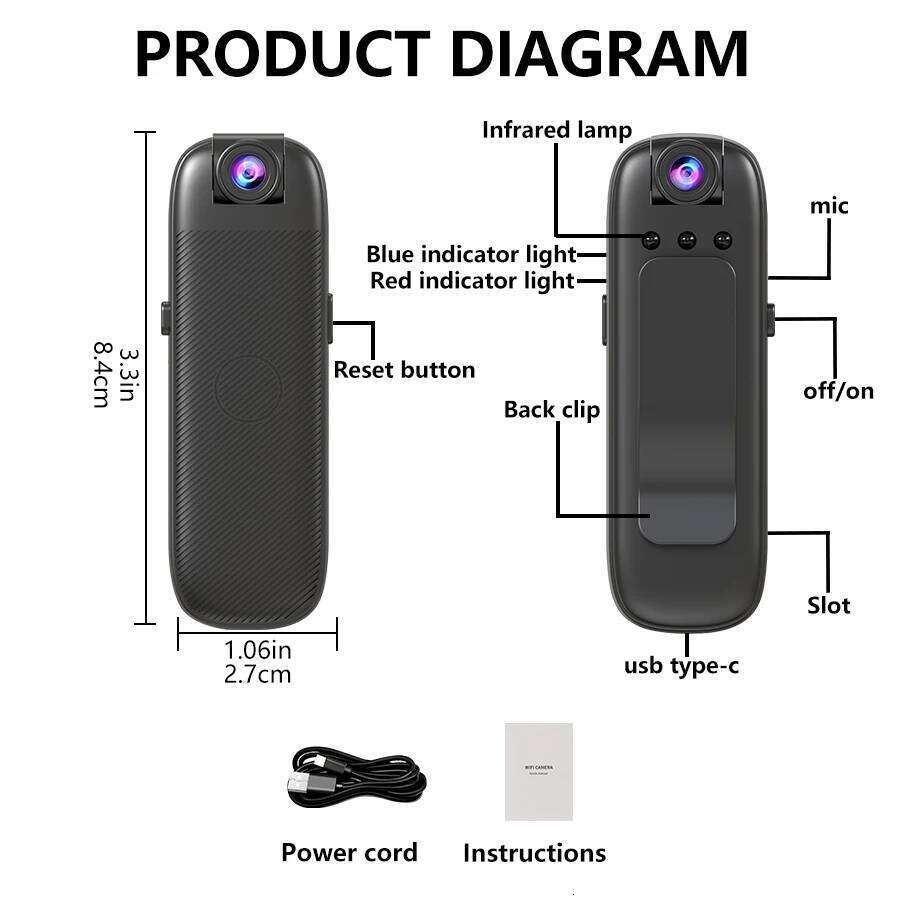 BERRY IOT Mini 1080P Wireless WIFI Surveillance IP Camera HD Night Vision Recording Video Human Shape Detection 26W0306
