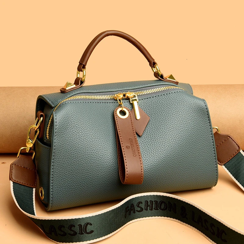 High Quality Solid Color Leather Shoulder Crossbody Bag For Women y Womens Handbag ner Female Messenger Tote Sac 260228