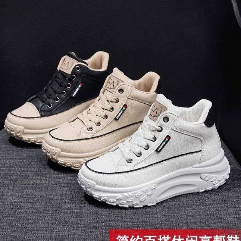 Vulcanized Platform Fashion Autumn New Women's Shoes for Lady Running Sports Casual Breathable Wear-resistant Shoe