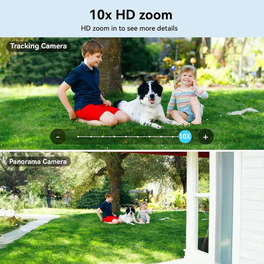 PEGATAH 15MP WiFi Security PTZ Outdoor Dual Screen 10X Zoom Human Detection 10MP Surveillance Video IP Camera O-Kam Pro 26W0306