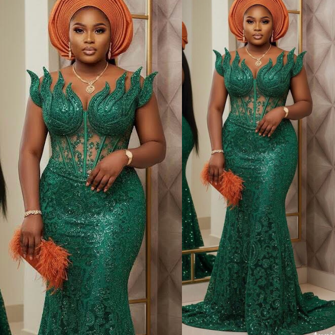 2026 plus size green mermaid mother of bride dresses sequined lace sweetheart evening party mamas dress vintage 50s birthday wedding guest groom mothe