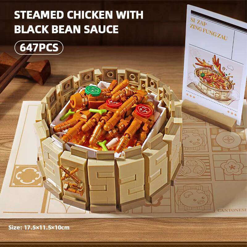 4241Pcs Culture Cantonese Building Blocks MOC Chinese Morning Tea Food Dim Sum Bricks Toys Christmas Puzzle Kids Gifts Z260306