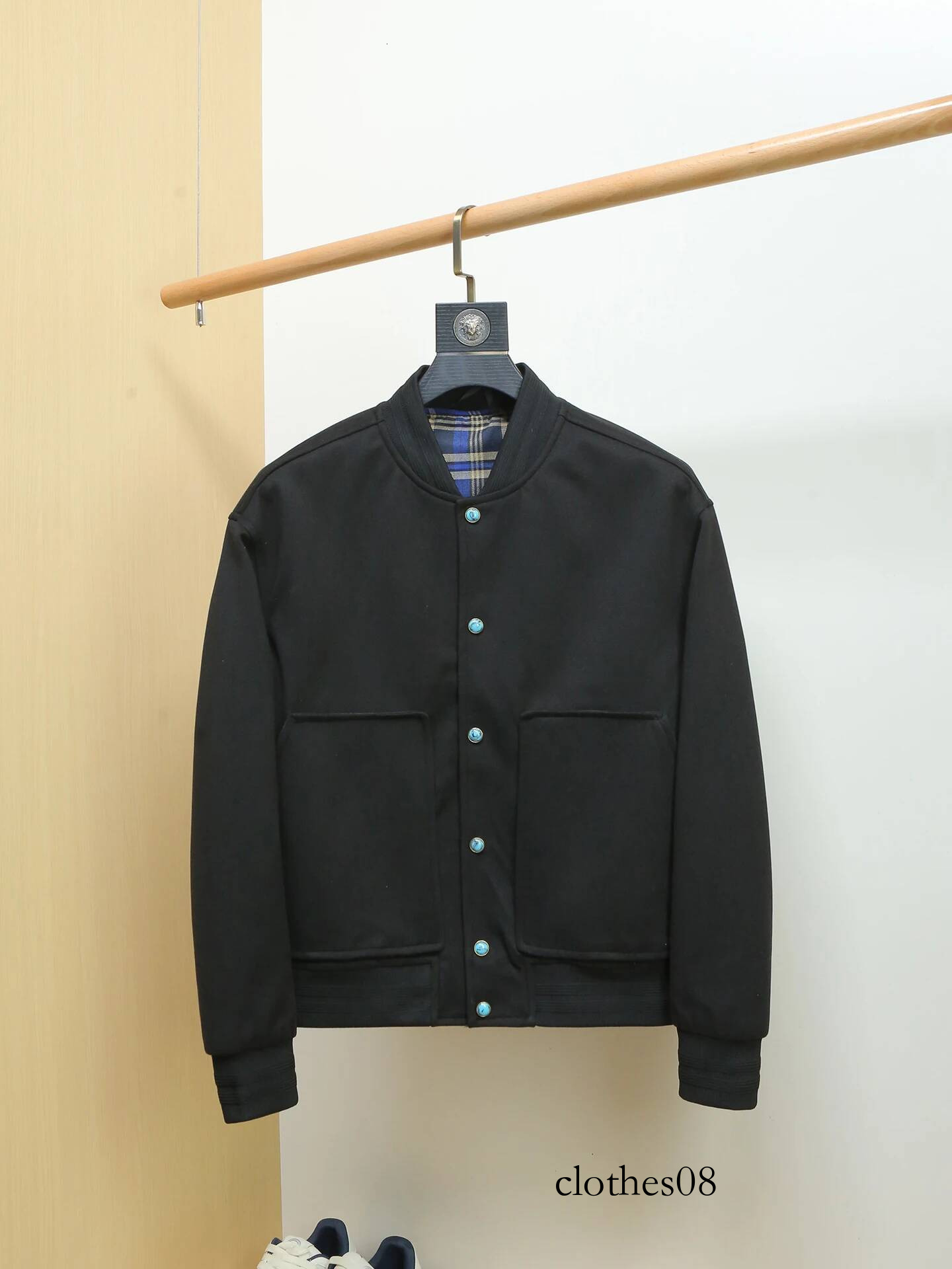 Slim Fit ort Baseball Collar Jaet Men's Faion Brand Spring Autumn New Sle Polyester Fiber ket Long Sve Button C...
