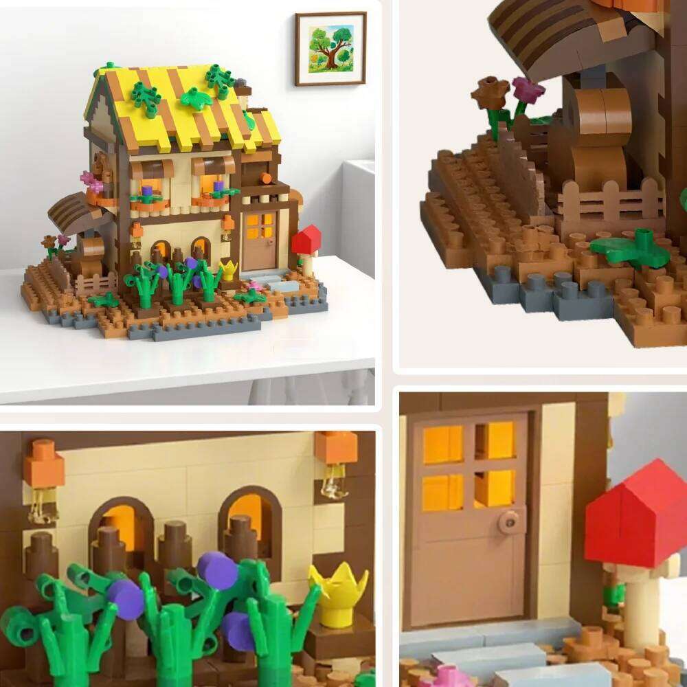 Outdoor-Themed Treehouse Building Blocks - Educational STEM Toy for Garden Landscape Design Lovers Z260305