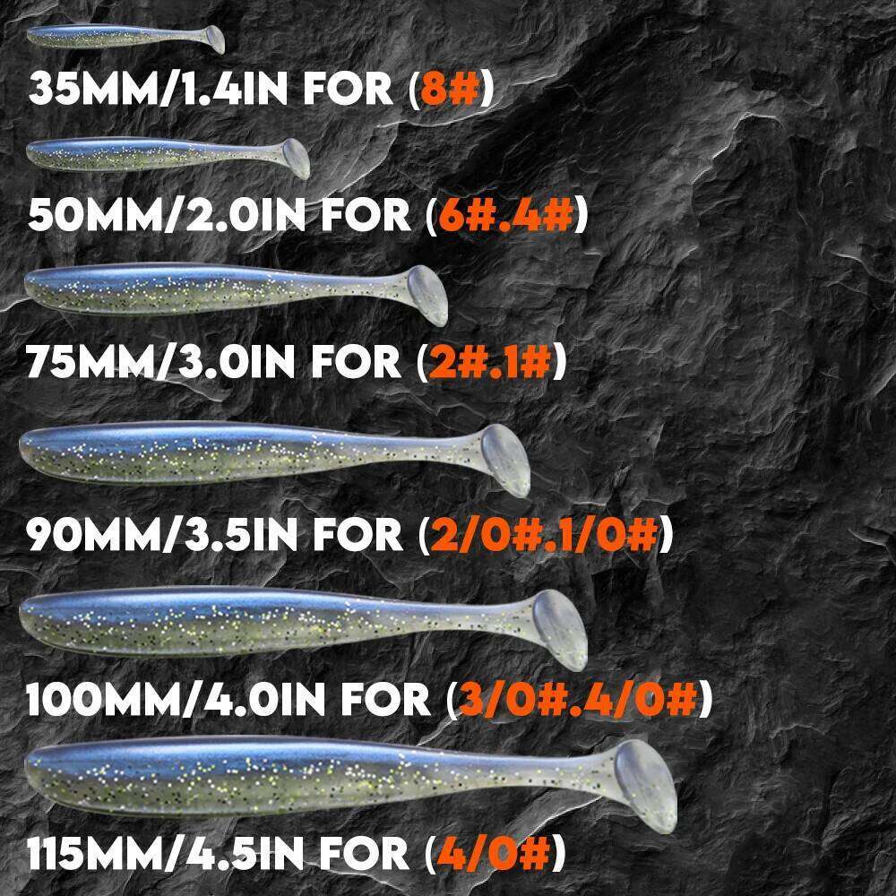 B&U Thin Wire Offset EWG Worm Hook with big rings Carbon Steel Crank Hooks Fishing Accessories For Soft lure tackle 12pcs S260305