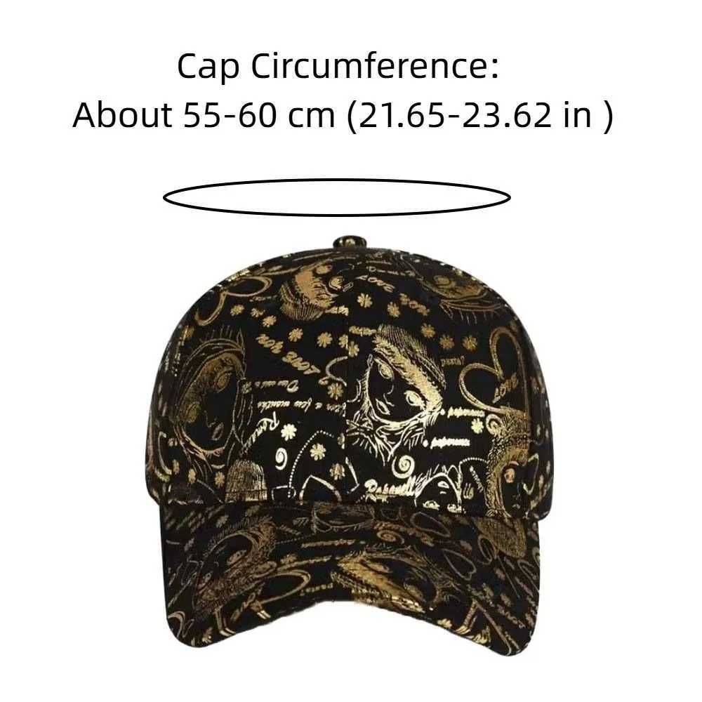 Adjustable Graffiti Baseball Cap American Style Sunscreen Patterned Peaked Hat Hip-hop Versatile Sunshade Casquette All Seasons S260306