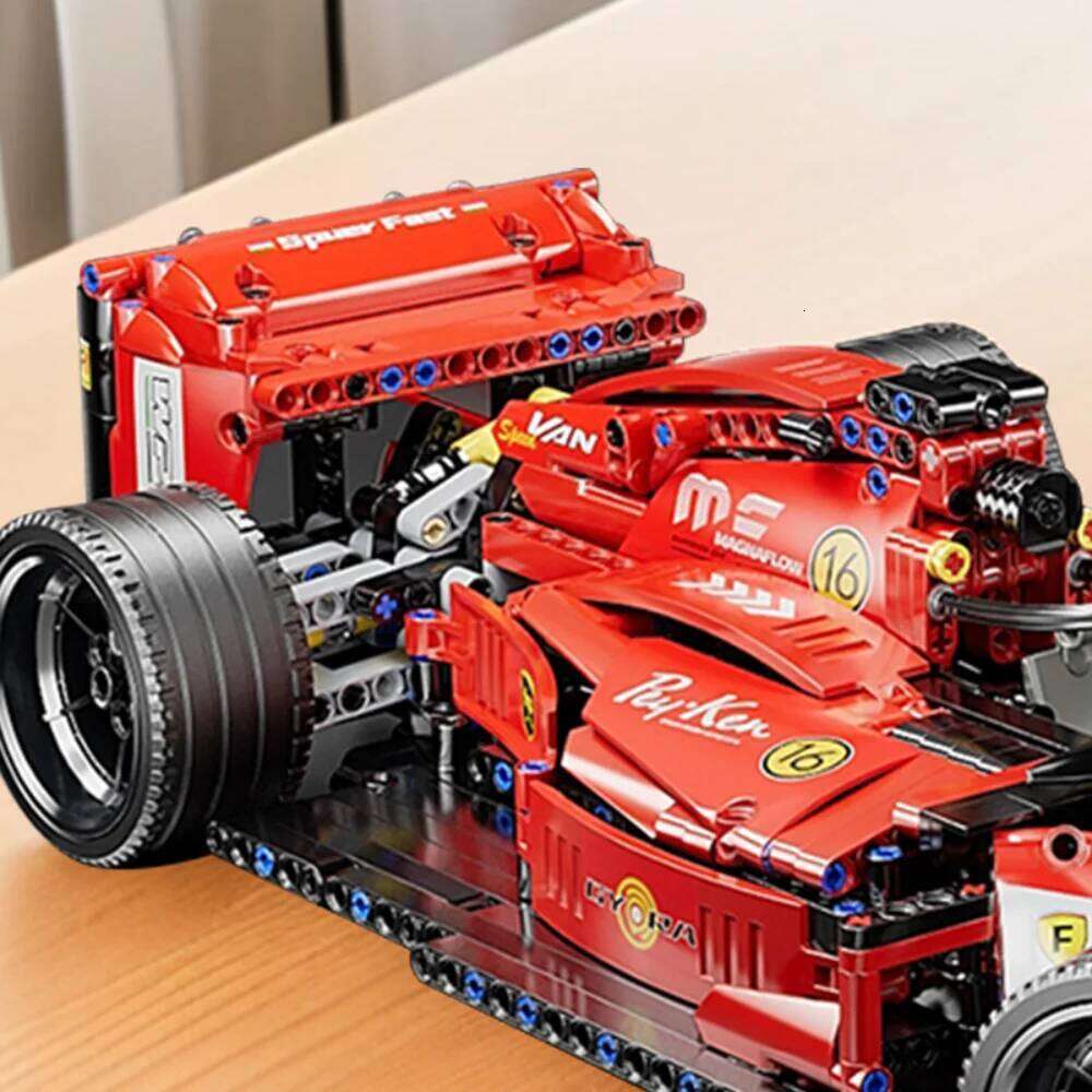 1:10 MOC Formula Sports Building Blocks Racing Track City Car Puzzle Bricks Assembly Group Boys and Girls Birthday Gift Toys Z260305