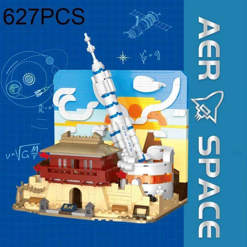 Rocket Launch Center Building Blocks Space Shuttle Assembly Bricks Boys Toys Model Desktop Decoration Children's Holiday Gifts Z260305