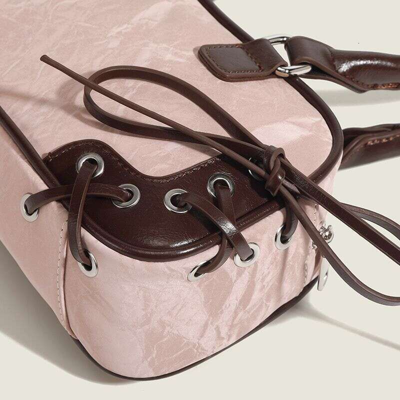 Women S Strap Early Spring New Shoulder Armpit Lined Textured Pillow Bag XIU LAI SI