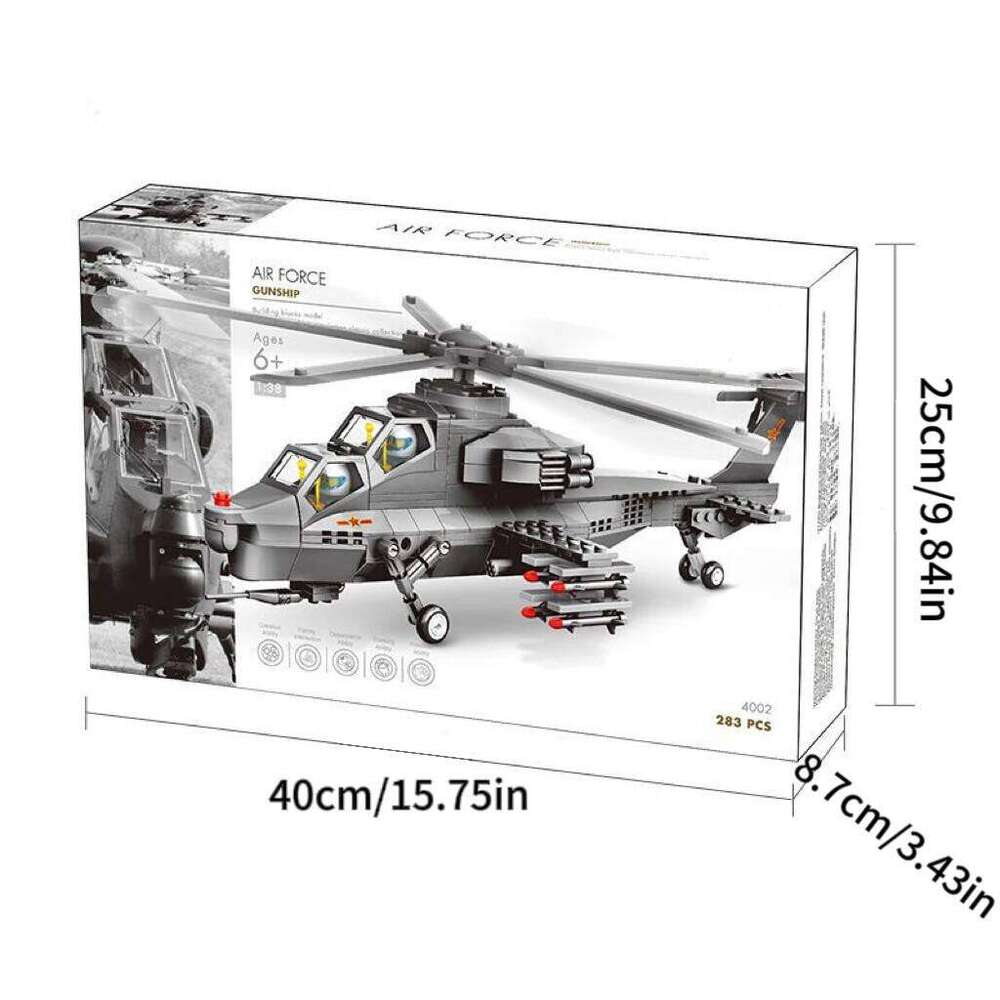 Air Force Block Collection - Building block aircraft toys for children over 6 years old and adults Z260305