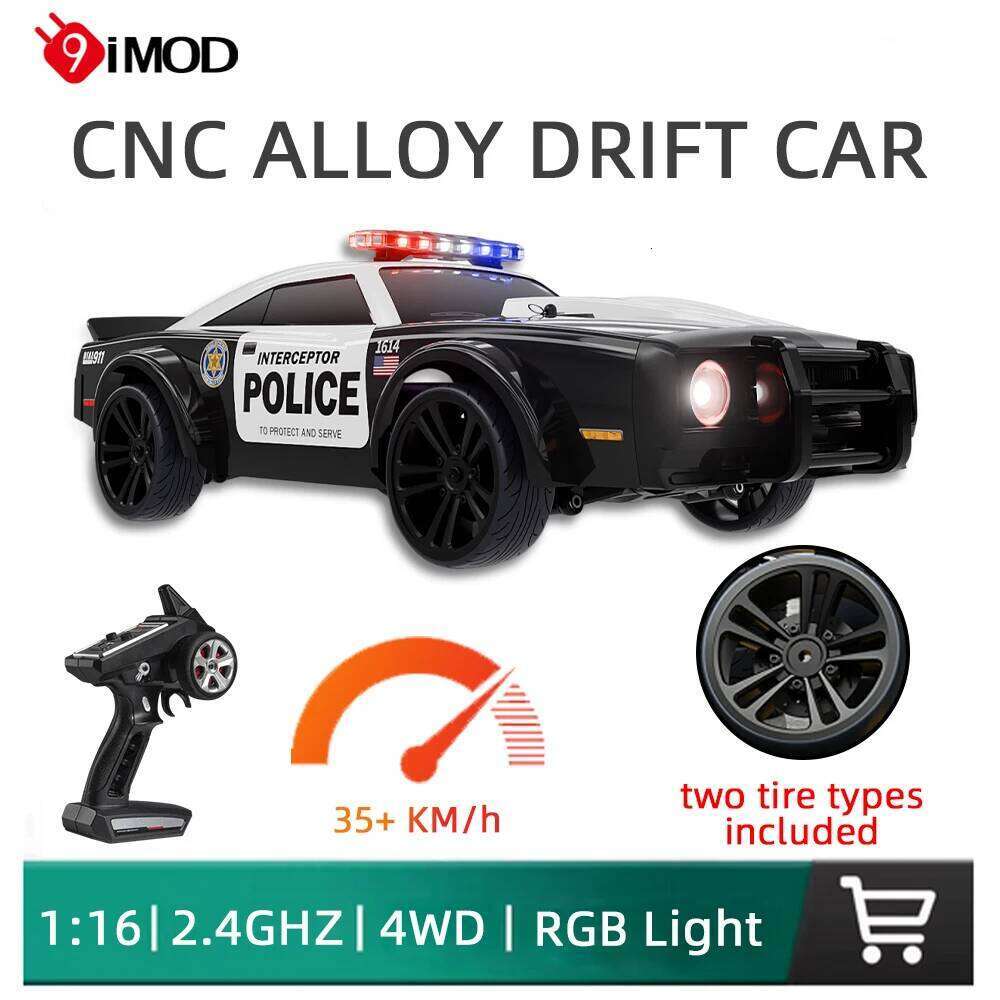 1:16 New SG1614 Rc Muscle RC Police Car Model With Cool Light High Speed Racing Vehicle Remote Control Cars Boys Toy C260305