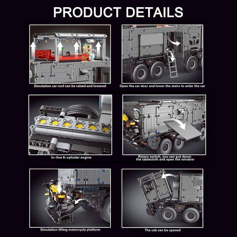 Technical Car APP Remote Control Motor Power Camping RV Building Blocks Model MOC Assembling Truck Bricks Boys Toys Set Kid Gift Z260306