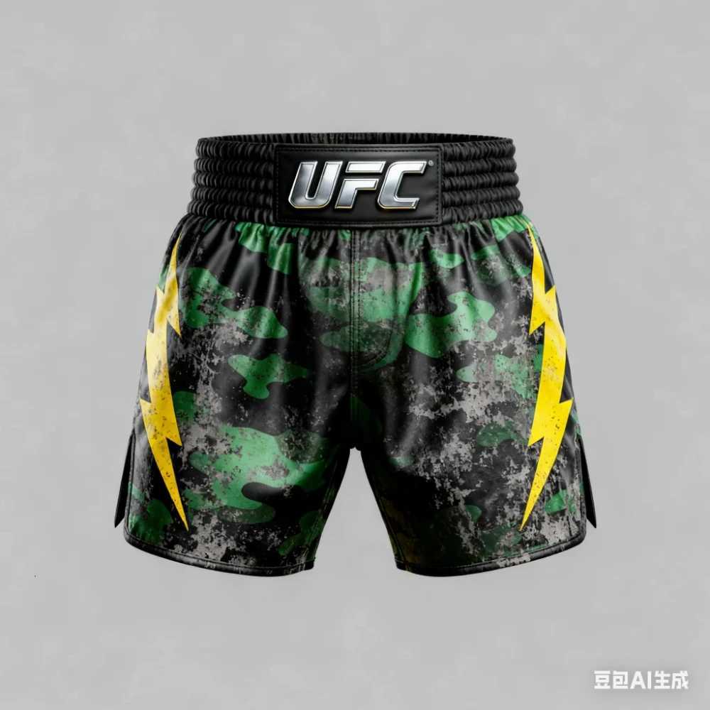 New Doomsday Boxing Shorts Retro Camouflage Fighting Shorts Mens Womens MMA Training Running Fitness Muay Thai Shorts X260306