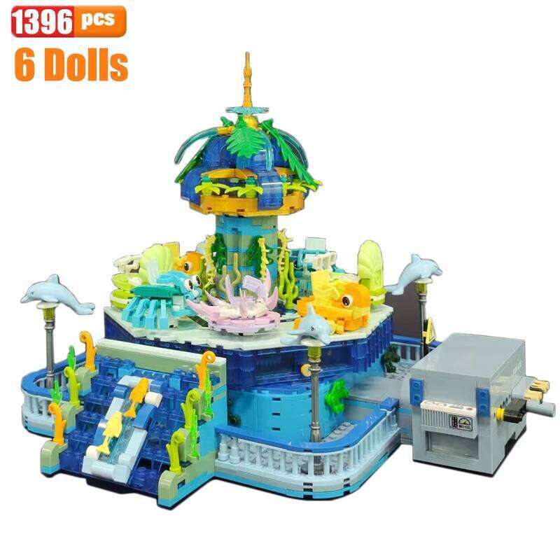 Ideas Pirate Building Blocks City Amusement Park Roller Coaster Bricks Model Creative Expert Toys For Kid Xmas Gift MOC Z260306