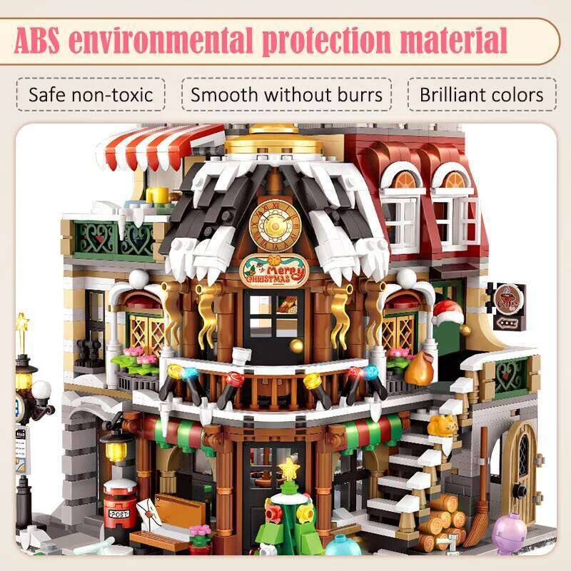 2506Pcs City Street View Mini Architecture Christmas Cafe House Building Blocks Friends Shop Figures Bricks Toys For Kids Gifts Z260306