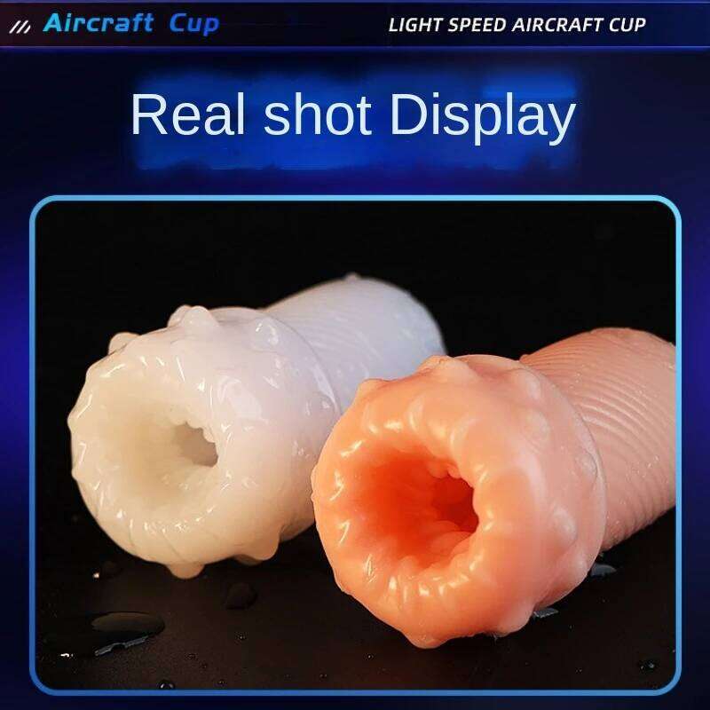 8.5cm Sex for Male Masturbator Soft Stick Manual Aircraft Cup Portable Penis Message Trainer Blowjob Sexy Pussy Adult Toys W260305